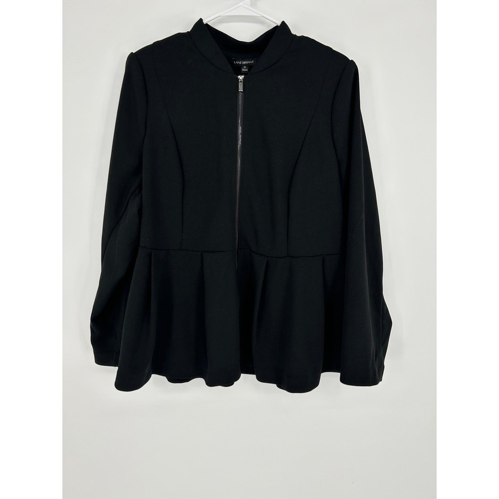 Lane Bryant NWT Black Peplum Jacket Womens Size 20 Career Capsule Elevated Basic